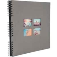 Exacompta Milano Fotoalbum Spiraal Harde kaft Papier 33 x 35 x 3,3 cm Grijs