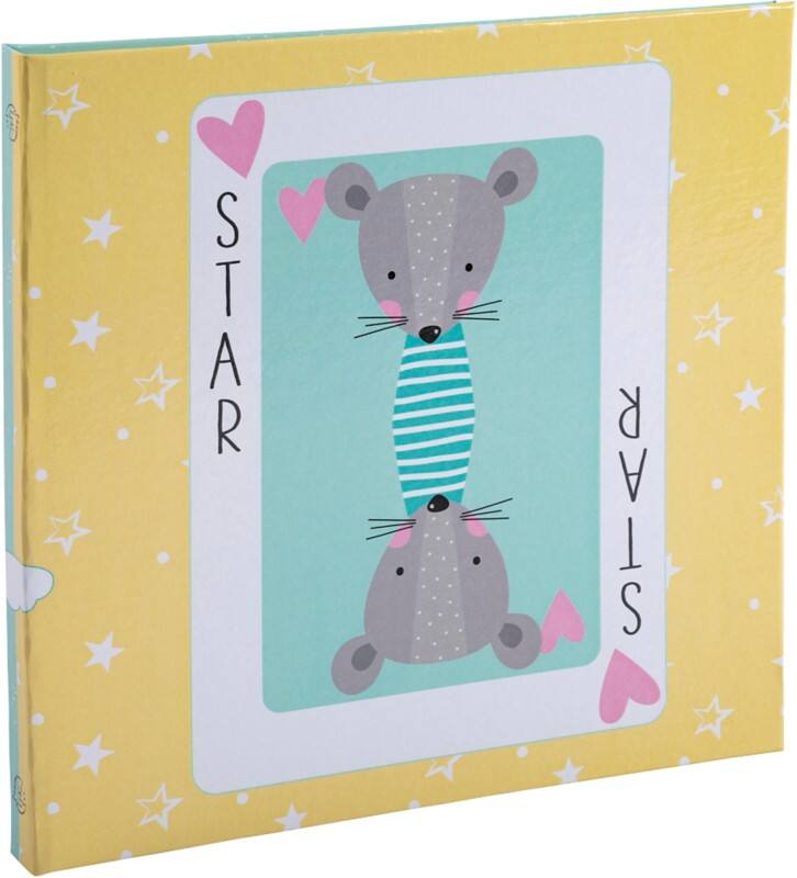 Album photos EXACOMPTA Carte de Jeu Dos cartonné Papier 24,7 x 24,7 x 1,7 cm Jaune, vert