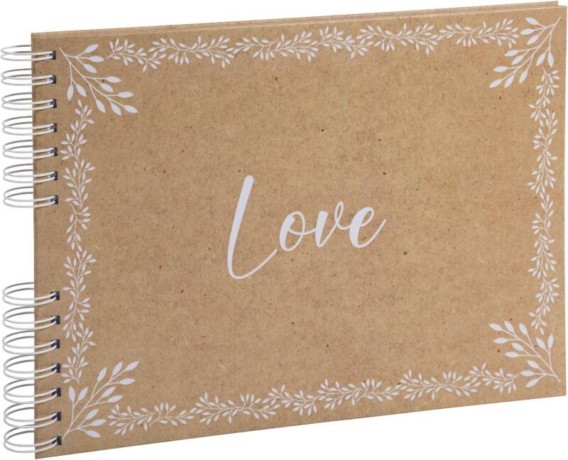 Album photos EXACOMPTA Kraft à spirale Dos cartonné Papier 22,8 x 33 x 3 cm Brun