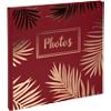 Album photos EXACOMPTA Palma Dos cartonné Papier 24,7 x 24,7 x 1,7 cm Rouge 2 unités