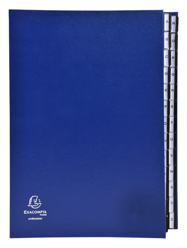Exacompta Sorteermap 621229E Karton Blauw 26,5 (B) x 3,5 (D) x 34 (H) cm