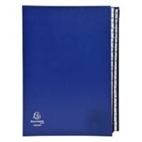 Trieur Exacompta 621229E Carton pressé marbré Bleu 26,5 (l) x 3,5 (p) x 34 (h) cm