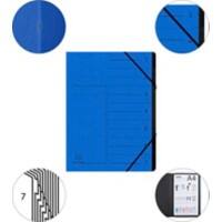 Trieur Exacompta 540708E Carton pressé marbré Bleu 24,5 (l) x 0,5 (p) x 32 (h) cm 10 unités