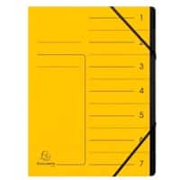 Trieur Exacompta 541709E Carton pressé marbré Jaune 24,5 (l) x 0,5 (p) x 32 (h) cm 10 unités