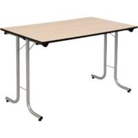Sodematub Fliptop tafel Ahorn Staal 120 x 70 x 74 mm