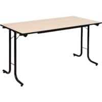 Table rabattable Sodematub Érable Acier 140 x 70 x 74 mm