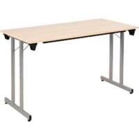 Sodematub Fliptop tafel Ahorn Staal 120 x 60 x 74 mm