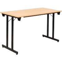 Table rabattable Sodematub Hêtre Acier 120 x 70 x 74 mm