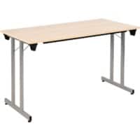 Table rabattable Sodematub Érable Acier 120 x 70 x 74 mm