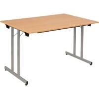 Sodematub Fliptop tafel Beuken Staal 120 x 80 x 74 mm
