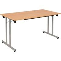 Table rabattable Sodematub Hêtre Acier 140 x 70 x 74 mm