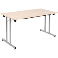 Table rabattable Sodematub Érable Acier 140 x 70 x 74 mm