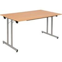 Table rabattable Sodematub Hêtre Acier 140 x 80 x 74 mm