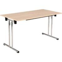 Table rabattable Sodematub Érable Acier 140 x 70 x 74 mm