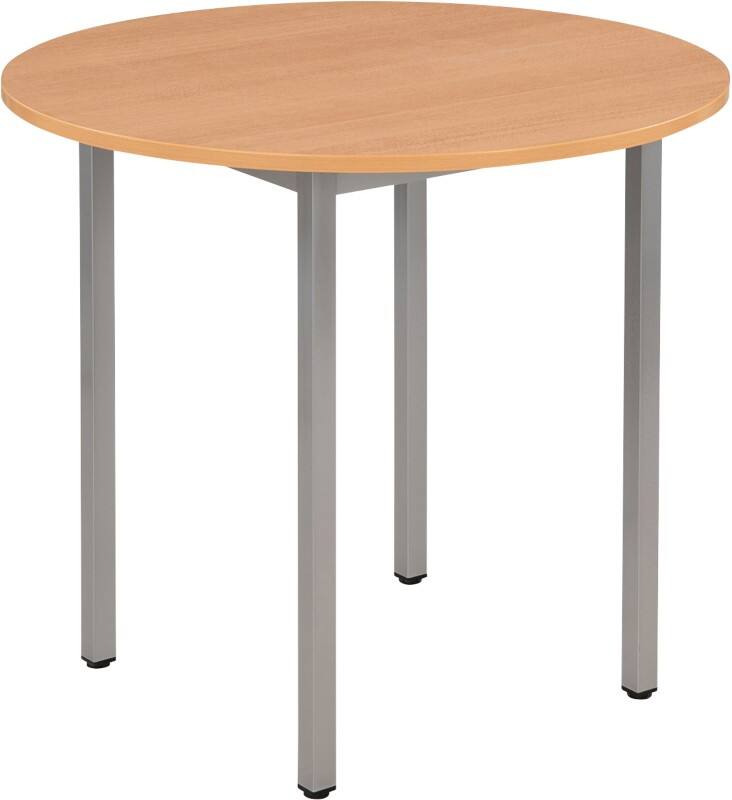Table ronde Sodematub Hêtre Acier 800 x 600 x 740 mm