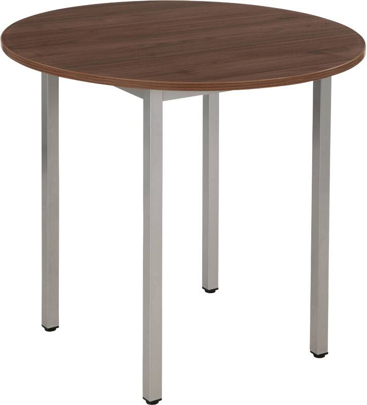 Table ronde Sodematub Noyer Acier 800 x 600 x 740 mm