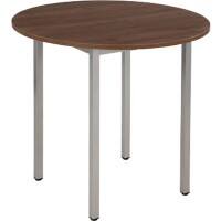 Table ronde Sodematub Noyer Acier 800 x 600 x 740 mm