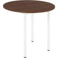 Table ronde Sodematub Noyer Acier 800 x 600 x 740 mm