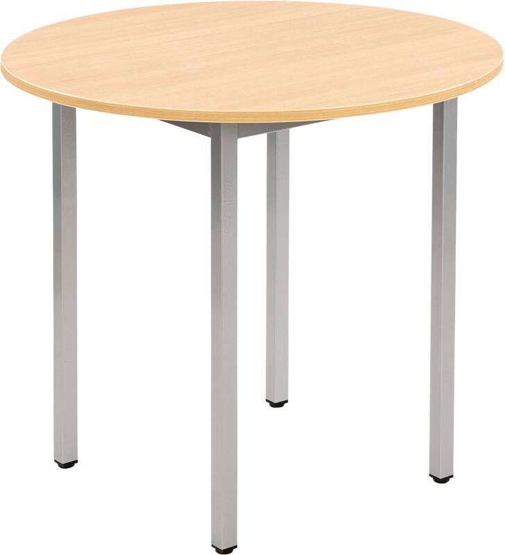 Table ronde Sodematub Chêne Acier 800 x 600 x 740 mm
