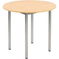 Table ronde Sodematub Chêne Acier 800 x 600 x 740 mm