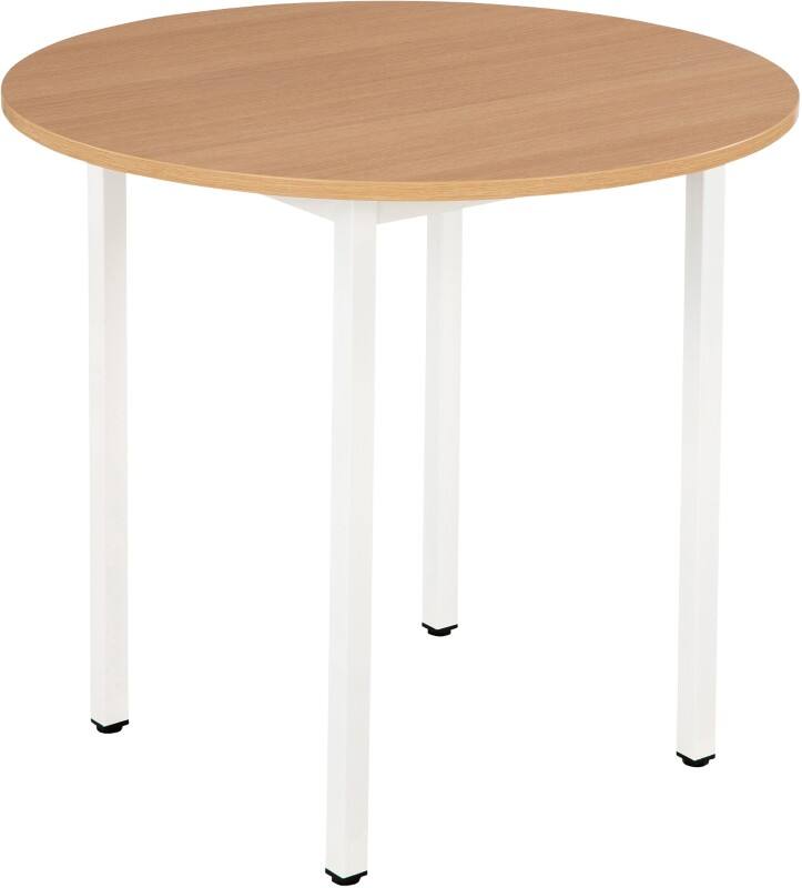 Table ronde Sodematub Chêne Acier 800 x 600 x 740 mm