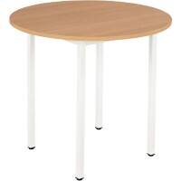 Table ronde Sodematub Chêne Acier 800 x 600 x 740 mm