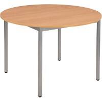 Table ronde Sodematub Hêtre Acier 1100 x 600 x 740 mm