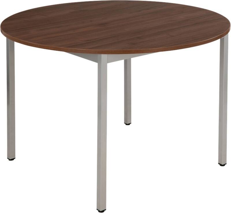 Table ronde Sodematub Noyer Acier 1100 x 600 x 740 mm