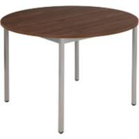 Table ronde Sodematub Noyer Acier 1100 x 600 x 740 mm