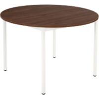 Table ronde Sodematub Noyer Acier 1100 x 600 x 740 mm