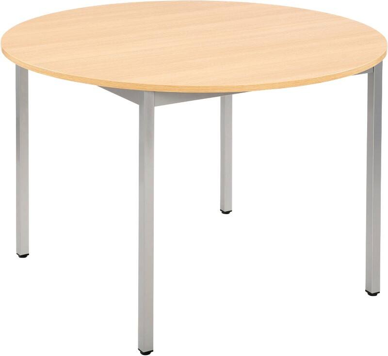 Table ronde Sodematub Chêne Acier 1100 x 600 x 740 mm