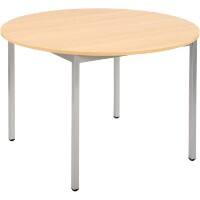 Table ronde Sodematub Chêne Acier 1100 x 600 x 740 mm