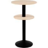 Sodematub Fonte 2 Statafel Ahorn Staal 600 x 600 x 1,100 mm