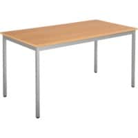 Table Sodematub Hêtre Acier 1400 x 600 x 740 mm