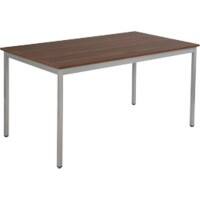 Table Sodematub Noyer Acier 1400 x 800 x 740 mm