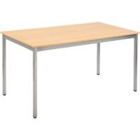 Table Sodematub Chêne Acier 1400 x 800 x 740 mm