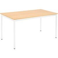 Table Sodematub Chêne Acier 1400 x 800 x 740 mm