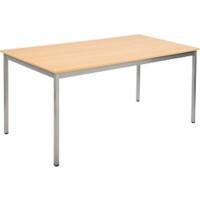 Table Sodematub Chêne Acier 1600 x 800 x 740 mm