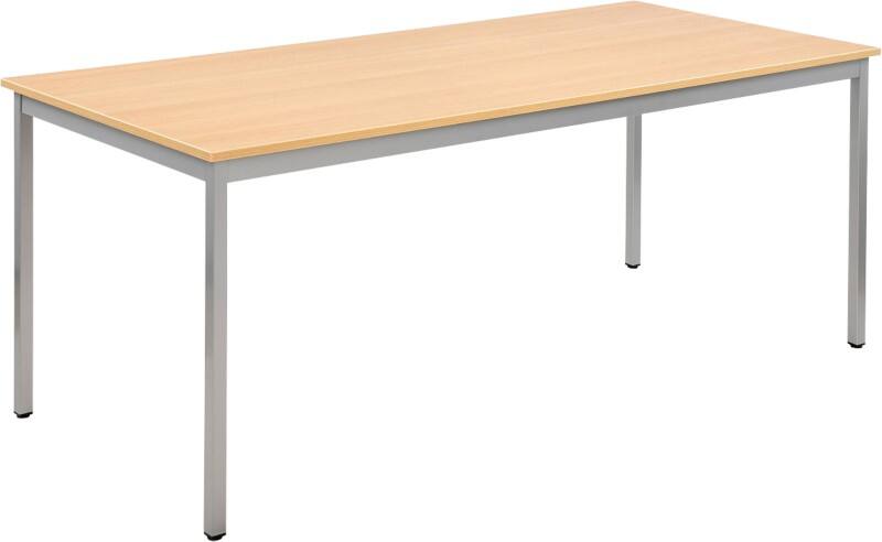 Table Sodematub Chêne Acier 1800 x 800 x 740 mm