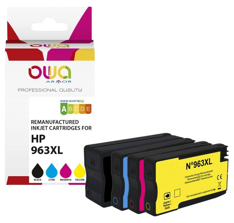 OWA 963XL Compatibel Tonercartridge K10542OW Cyaan, geel, magenta, zwart
