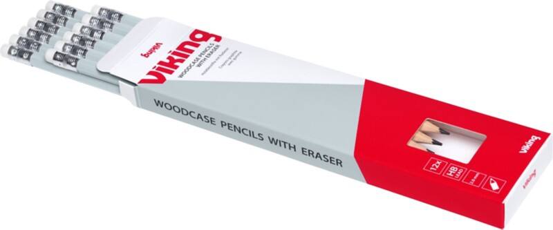 Viking Potlood HB HBPE Grijs 12 Stuks