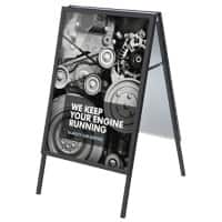 Stop-trottoir SHOWDOWN 70  x 100 cm Aluminium Noir