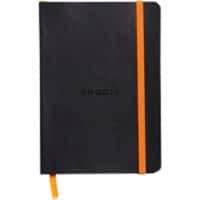 Rhodia Notitieboek 117302C A6 Staand Gelinieerd PU Zachte kaft Zwart Niet geperforeerd Vellen: 72