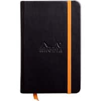 Rhodia Notitieboek 118642C A6 Staand Gelinieerd Gestikt PU Hardback Zwart Niet geperforeerd Vellen: 96
