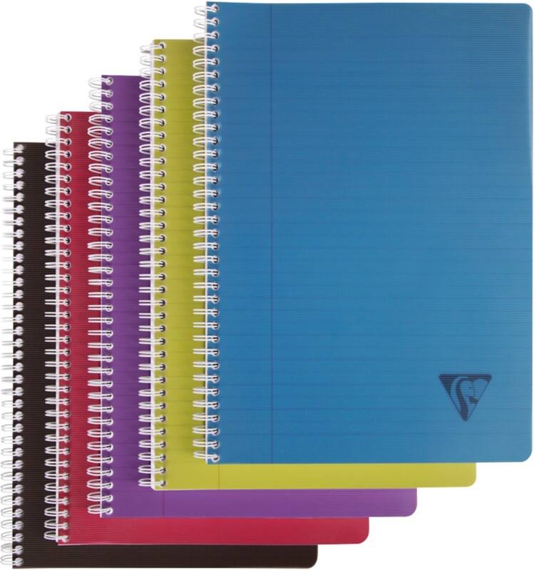 Cahier Clairefontaine A4 Ligné Reliure à double fil PP (Polypropylène) Couverture souple Assortiment