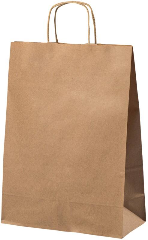 Sac en papier Poignée torsadée 240 x 110 x 330 mm 8,7 L Brun 250 unités