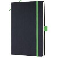 Cahier Sigel Conceptum Anniversary Edition A5 Quadrillé Reliure latérale Plastique Dos cartonné Noir, vert Perforé 97 Pages