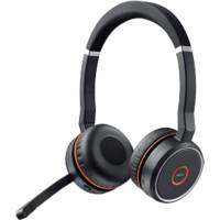 Jabra Evolve SE 75 UC Draadloze Stereo Headset Over-hoofd, Over-oor Ruisonderdrukking Bluetooth Zwart