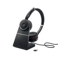 Jabra Evolve Draadloos Headset Over het hoofd Bluetooth Noisecancelling Met Microfoon Stereo SE 75+ UC