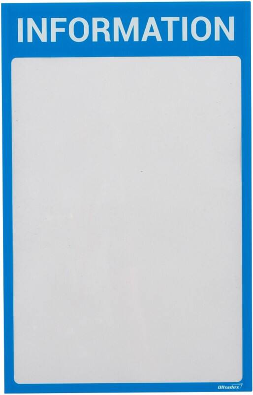 Cadre Ultradex Information A4 Magnétique Bleu Plastique 8890I07 22,5 (L) x 35,2 (H) cm 5 Unités